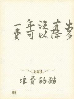 一年没有出险保费可以降多少