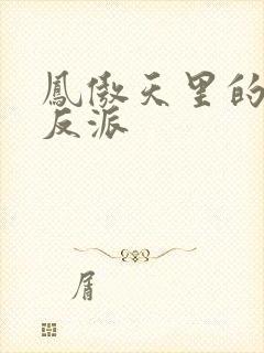 凤傲天里的黄毛反派