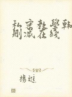 私密教学韩漫无删减在线