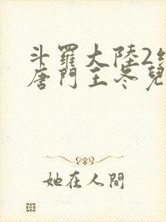 斗罗大陆2绝世唐门王冬儿的身份