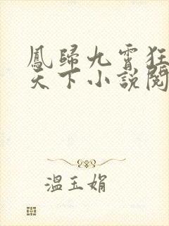 凤归九霄狂妃逆天下小说阅读