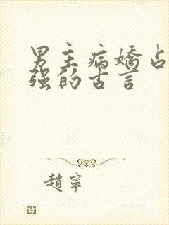 男主病娇占有欲强的古言