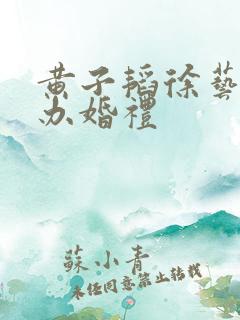 黄子韬徐艺洋举办婚礼