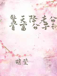 惊天降老公竟是首富 公子衍 在线阅读