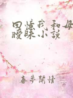 回忆我和母亲的暧昧小说