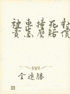 被车撞死对方全责怎么赔偿