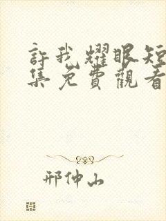 许我耀眼短剧全集免费观看