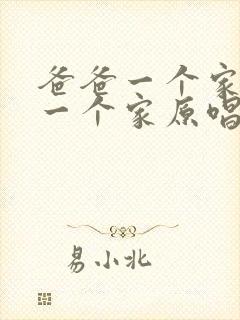 爸爸一个家妈妈一个家原唱