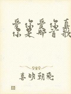 爱你爱你真的爱你是哪首歌的歌词