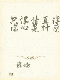 只恨情真得不到你心是什么歌的歌词
