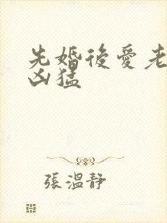 先婚后爱老公很凶猛