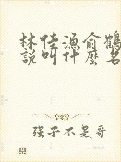 林佳渔俞鹤舟小说叫什么名字