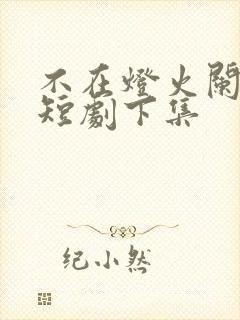 不在灯火阑珊处短剧下集