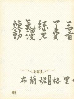 炼气练了三千年动漫免费看