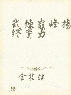 武炼巅峰杨开最终实力