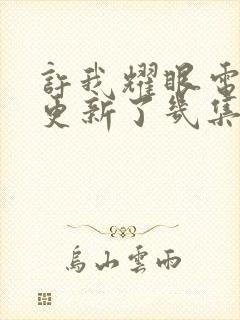 许我耀眼电视剧更新了几集啊免费观看