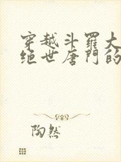 穿越斗罗大陆2绝世唐门的小说