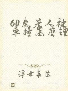 60岁老人被小车撞怎么理赔