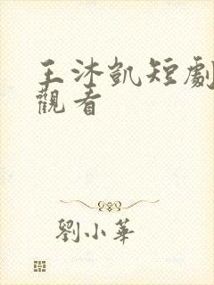 王沐凯短剧免费观看