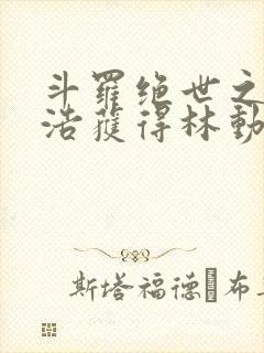 斗罗绝世之霍雨浩获得林动传承笔趣阁