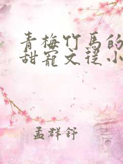青梅竹马的小说甜宠文从小到大