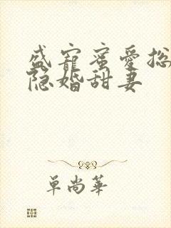 盛宠蜜爱总裁的隐婚甜妻