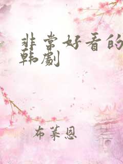 非常好看的爱情韩剧