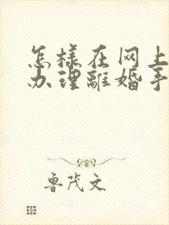 怎样在网上预约办理离婚手续