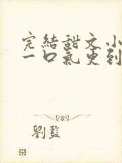 完结甜文小说 一口气更到大结局