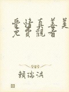 爱情真善美全集免费观看