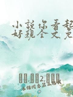 小说你看起来很好亲全文免费阅读