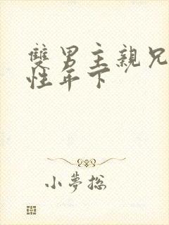 双男主亲兄弟双性年下