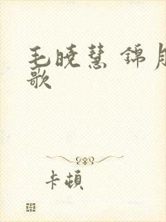 毛晓慧 锦月如歌