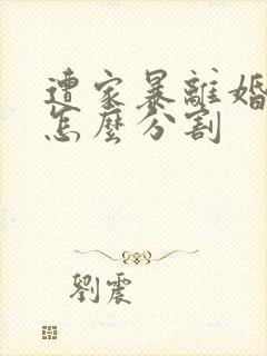 遭家暴离婚财产怎么分割