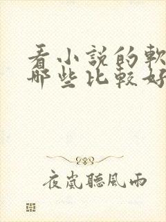 看小说的软件有哪些比较好?