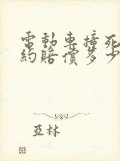 电动车撞死人大约赔偿多少万