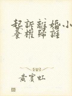 起诉离婚小孩抚养权归谁