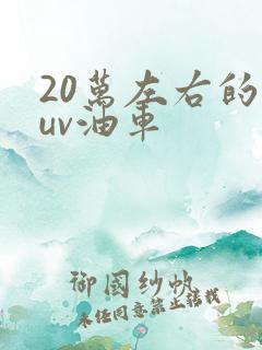 20万左右的suv油车