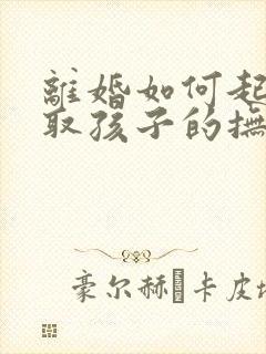 离婚如何起诉争取孩子的抚养权