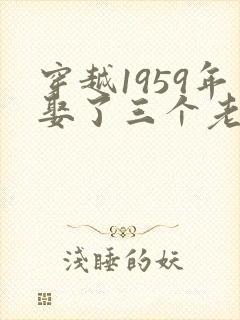穿越1959年娶了三个老婆的小说