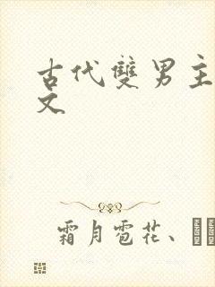 古代双男主po文