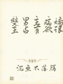 双男主病娇文男主占有欲很强小说