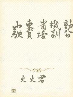 山东省机动车驾驶员培训公共服务平台学