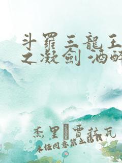 斗罗三龙王传说之凝剑 酒醉而言