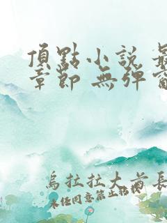 顶点小说 最新章节 无弹窗