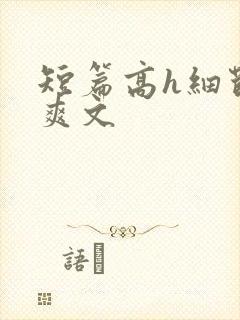 短篇高h细节肉爽文