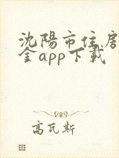 沈阳市住房公积金app下载