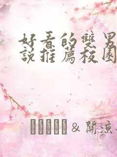 好看的双男主小说推荐校园文