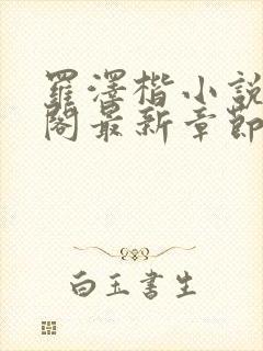 罗泽楷小说笔趣阁最新章节