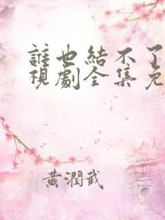 谁也结不了婚电视剧全集免费观看